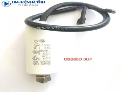 TỤ ĐIỆN TỦ LẠNH CBB65D 3UF TỤ ĐIỆN TỦ LẠNH CBB65D 3UF